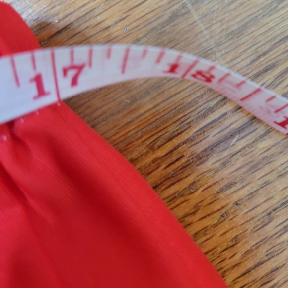 Vintage 1970s Carefree Fashions Red Lace Trim Maxi Skirt - Picture 13 of 16